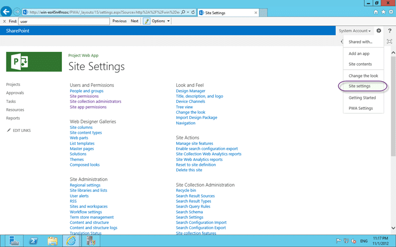There is always Site Setting in SharePoint 2013 There is always Site Setting in SharePoint 2013